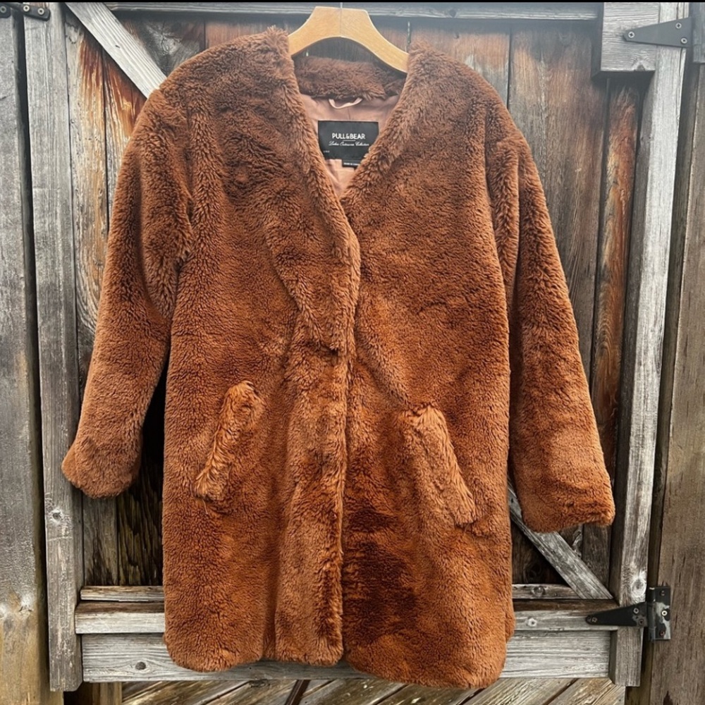 Pull & Bear Teddy Bear coat